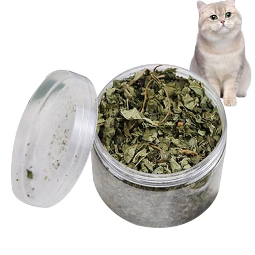 Krujecnt Catmint Katzenspielzeug, 40g Echte Natürliche Katzenminze, Beruhigende Getrocknete Gemahlene Katzenminze Katzensnacks, Katzenminze Blätter Für Katze Mundgesundheit, Katzenminze Zum Entspannen Krujecnt Catmint Katzenspielzeug, 40g Echte Natürliche Katzenminze, Beruhigende Getrocknete Gemahlene Katzenminze Katzensnacks, Katzenminze Blätter Für Katze Mundgesundheit, Katzenminze Zum Entspannen von Krujecnt