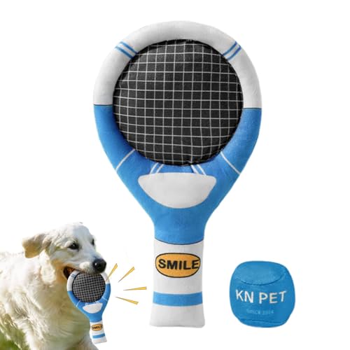 Krujecnt Gefülltes Kauspielzeug für Hunde,Gefülltes Kauspielzeug für Hunde | Plüsch-Kauspielzeug für Hunde, gefüllte Quietschspielzeuge,Interaktives Hundespielzeug mit Tennisschläger für aggressives Krujecnt Gefülltes Kauspielzeug für Hunde,Gefülltes Kauspielzeug für Hunde | Plüsch-Kauspielzeug für Hunde, gefüllte Quietschspielzeuge,Interaktives Hundespielzeug mit Tennisschläger für aggressives von Krujecnt