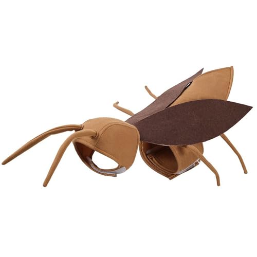 Krujecnt Kakerlaken-Kostüm für Katzen, Rotaugenflügel und Antenne für Katzen, realistisch, atmungsaktiv, Kleidungszubehör für Cosplay, Outfit, Kätzchen, Hund, Urlaub, Partys, Zuhause Krujecnt Kakerlaken-Kostüm für Katzen, Rotaugenflügel und Antenne für Katzen, realistisch, atmungsaktiv, Kleidungszubehör für Cosplay, Outfit, Kätzchen, Hund, Urlaub, Partys, Zuhause von Krujecnt