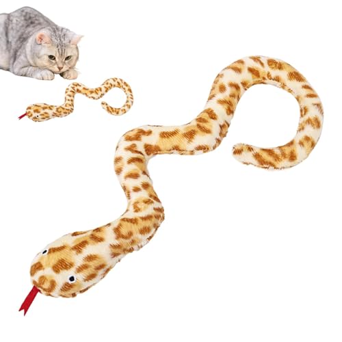 Krujecnt Katzenminze-Schlangenspielzeug für Katzen, Kauspielzeug für Katzen, Kauspielzeug, weiches Plüschspielzeug, Anreicherungsspielzeug für Indoor-Kätzchen-Übungen Krujecnt Katzenminze-Schlangenspielzeug für Katzen, Kauspielzeug für Katzen, Kauspielzeug, weiches Plüschspielzeug, Anreicherungsspielzeug für Indoor-Kätzchen-Übungen von Krujecnt