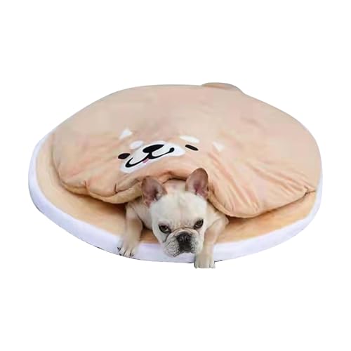 Krujecnt Kleines Hundebett Höhle | Katzenbett mit Decke mit Kapuze | Beruhigungsmatte für kleine Hunde, Schlafmatte für Welpen und Katzen, gemütliches Welpenbett für Zwingerbett, Sofa, Haustierbedarf Krujecnt Kleines Hundebett Höhle | Katzenbett mit Decke mit Kapuze | Beruhigungsmatte für kleine Hunde, Schlafmatte für Welpen und Katzen, gemütliches Welpenbett für Zwingerbett, Sofa, Haustierbedarf von Krujecnt