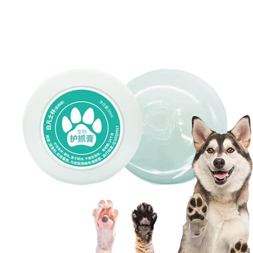 Krujecnt Pfotenbalsam Hunde lecken sicher, Hundepfotenbalsam - 50 ml Bio-Pfoten-Feuchtigkeitsspender, pflegende Pfotenbutter,Pfotenlotion für Hunde, Pfotenwachs, Hundenase und Pfotenbalsam für Krujecnt Pfotenbalsam Hunde lecken sicher, Hundepfotenbalsam - 50 ml Bio-Pfoten-Feuchtigkeitsspender, pflegende Pfotenbutter,Pfotenlotion für Hunde, Pfotenwachs, Hundenase und Pfotenbalsam für von Krujecnt