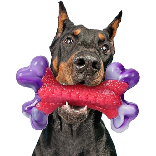 Kseroo Robustes Hundespielzeug, Hundespielzeug für aggressive Kauer, große Rassen, aggressives Kauspielzeug für große Hunde, Kauspielzeug aus Nylon, Hundespielzeug für große Hunde, extremes von Kseroo
