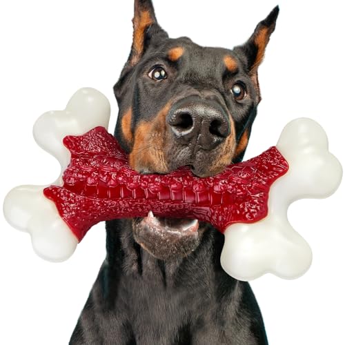 Kseroo Robustes Hundespielzeug, Spielzeug für Aggressive Kauer, große Rassen, Kauhunde, Knochenspielzeug, Nylon, langlebig, extrem unzerstörbar von Kseroo