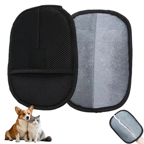 Ksheria 1 Paar Haustier Haarentfernung Handschuh für Katzen Hunde, Tierhaarentferner Elektrostatische Handschuhe, Upgrade Fusselentferner für Tierhaare, Hundehaarentferner Handschuhe für Couch/Möbel Ksheria 1 Paar Haustier Haarentfernung Handschuh für Katzen Hunde, Tierhaarentferner Elektrostatische Handschuhe, Upgrade Fusselentferner für Tierhaare, Hundehaarentferner Handschuhe für Couch/Möbel von Ksheria