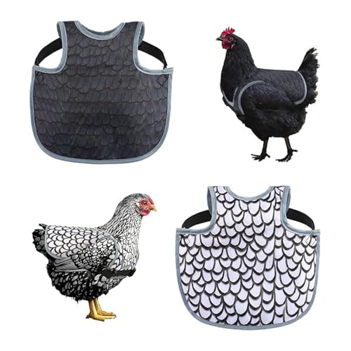 Ksikdeg Geflügel-Kleidungs-Set mit 2 widerstandsfähigen Hühnerbezügen, vermeidet Verlust und Verletzungen, Hühner-Sättel für Rückenschutz Ksikdeg Geflügel-Kleidungs-Set mit 2 widerstandsfähigen Hühnerbezügen, vermeidet Verlust und Verletzungen, Hühner-Sättel für Rückenschutz von Ksikdeg