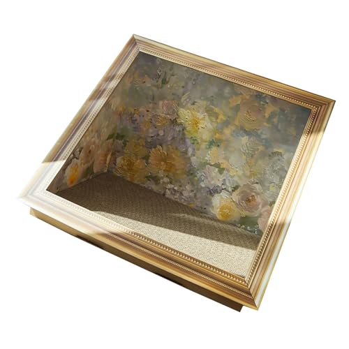 Ksikdeg Ölgemälde Fotorahmen Katzen Kratzhaus 3D Board Kunst Rahmen Spielzeug für Zuhause von Ksikdeg