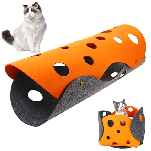 DIY Katzentunnel, Mini Katzen Spieltunnel Katzenspielzeug, Abnehmbarer Katzentunnel, Filz Katzentunnel waschbar, Für Katzen, Welpen, Kaninchen, Meerschweinchen und andere Haustiere DIY Katzentunnel, Mini Katzen Spieltunnel Katzenspielzeug, Abnehmbarer Katzentunnel, Filz Katzentunnel waschbar, Für Katzen, Welpen, Kaninchen, Meerschweinchen und andere Haustiere von Ktnyl