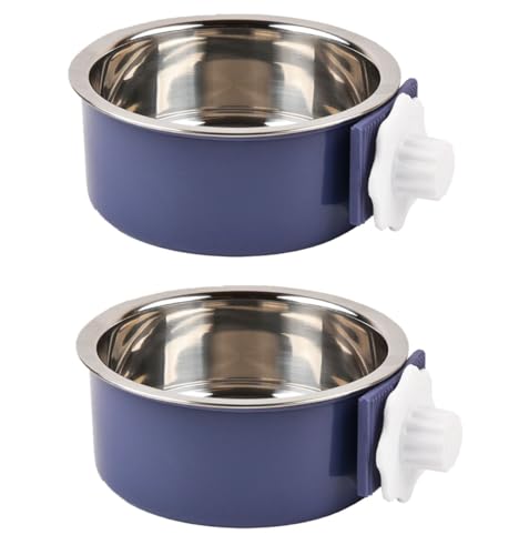 KuTi Kai 2-in-1 Edelstahl-Fressnapf zum Aufhängen, abnehmbarer Hundenapf für Kisten, Welpenfutter, Wassernapf mit Bolzenhalter, Violett, Größe S, 2 Packungen KuTi Kai 2-in-1 Edelstahl-Fressnapf zum Aufhängen, abnehmbarer Hundenapf für Kisten, Welpenfutter, Wassernapf mit Bolzenhalter, Violett, Größe S, 2 Packungen von KuTi Kai