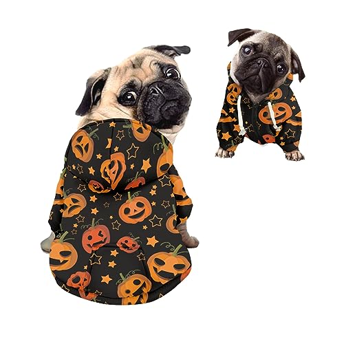 Kuiaobaty Hunde-Kapuzenpullover, Halloween-Kürbis-Druck, Reißverschluss, bequem, Welpen, Haustier-Sweatshirt, Halloween-Kostüm für kleine und mittelgroße Hunde Kuiaobaty Hunde-Kapuzenpullover, Halloween-Kürbis-Druck, Reißverschluss, bequem, Welpen, Haustier-Sweatshirt, Halloween-Kostüm für kleine und mittelgroße Hunde von Kuiaobaty