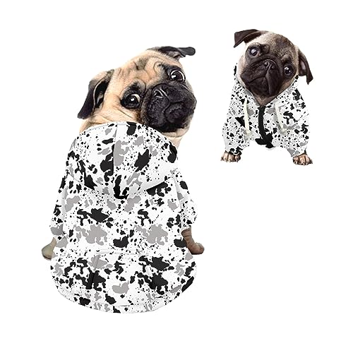 Kuiaobaty Hunde-Kapuzenpullover mit Kuh-Aufdruck, Hunde-Sweatshirt, grau-schwarze Punkte, Haustier-Katze, Herbst, warme Kapuzenpullover, Hunde-Outfits Kuiaobaty Hunde-Kapuzenpullover mit Kuh-Aufdruck, Hunde-Sweatshirt, grau-schwarze Punkte, Haustier-Katze, Herbst, warme Kapuzenpullover, Hunde-Outfits von Kuiaobaty