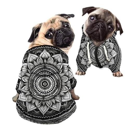 Kuiaobaty Hunde-Kapuzenpullover mit Lotusblüte, Hunde-Shirt, Kleidung, Outfits, schwarzer Hundepullover, atmungsaktiv, Outdoor-Pullover für Haustiere Kuiaobaty Hunde-Kapuzenpullover mit Lotusblüte, Hunde-Shirt, Kleidung, Outfits, schwarzer Hundepullover, atmungsaktiv, Outdoor-Pullover für Haustiere von Kuiaobaty