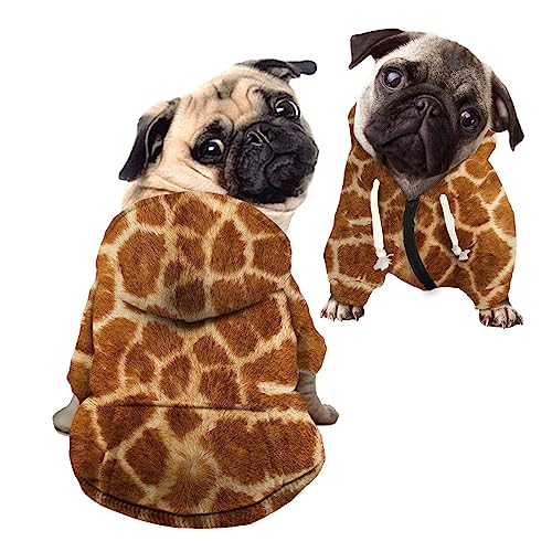 Kuiaobaty Hundepullover mit Giraffen-Druck, für Welpen, Haustiere, Tierhautflecken, Hunde-Kapuzenpullover, dehnbar, Spielkleidung, Sweatshirt für Katzen Kuiaobaty Hundepullover mit Giraffen-Druck, für Welpen, Haustiere, Tierhautflecken, Hunde-Kapuzenpullover, dehnbar, Spielkleidung, Sweatshirt für Katzen von Kuiaobaty