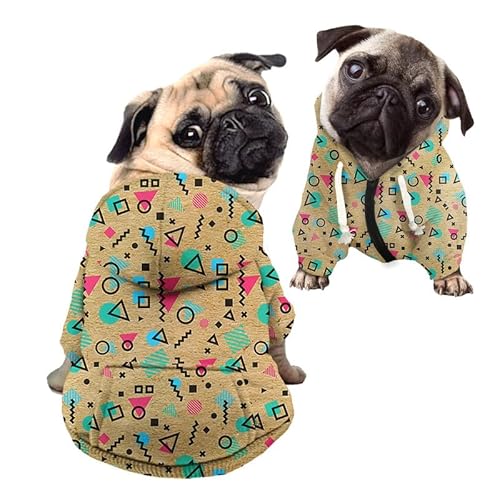 Kuiaobaty Hundepullover mit geometrischer Linie, bequem, Hunde-Kapuzenpullover, Haustierkleidung, Khakifarben, dehnbarer Hunde-Einteiler, Schlafanzug für kleine und mittelgroße Hunde Kuiaobaty Hundepullover mit geometrischer Linie, bequem, Hunde-Kapuzenpullover, Haustierkleidung, Khakifarben, dehnbarer Hunde-Einteiler, Schlafanzug für kleine und mittelgroße Hunde von Kuiaobaty