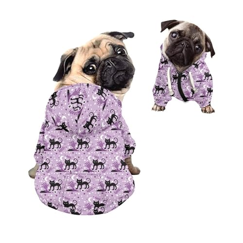 Kuiaobaty Kapuzen-Sweatshirt mit Katzenmotiv für Hunde und Katzen, Kapuzenmantel mit Hut, Halloween-Augenmuster, kleine Haustiere, Pullover, Kleidung Outfits Kuiaobaty Kapuzen-Sweatshirt mit Katzenmotiv für Hunde und Katzen, Kapuzenmantel mit Hut, Halloween-Augenmuster, kleine Haustiere, Pullover, Kleidung Outfits von Kuiaobaty