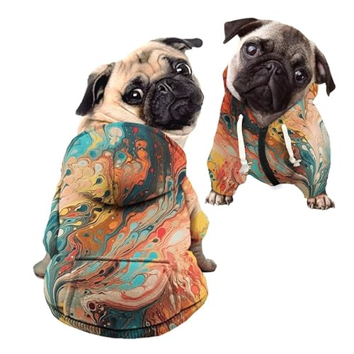 Kuiaobaty Warme Hundekleidung für kleine Hunde, Jungen, Mädchen, bunt, weich, atmungsaktiv, für Welpen, Haustiere, Sweatshirts, Hunde-Kapuzenpullover, Outdoor-Pullover Kuiaobaty Warme Hundekleidung für kleine Hunde, Jungen, Mädchen, bunt, weich, atmungsaktiv, für Welpen, Haustiere, Sweatshirts, Hunde-Kapuzenpullover, Outdoor-Pullover von Kuiaobaty