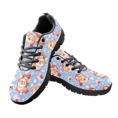 Kuiaobaty Xmas Corgi Hundeschuhe mit atmungsaktivem Netzstoff, Frohe Weihnachten, Weihnachtsmannmütze, Haustier, Welpen, Tennis, Workout, Fitnessstudio, leichte Sportschuhe, Größe 6 Kuiaobaty Xmas Corgi Hundeschuhe mit atmungsaktivem Netzstoff, Frohe Weihnachten, Weihnachtsmannmütze, Haustier, Welpen, Tennis, Workout, Fitnessstudio, leichte Sportschuhe, Größe 6 von Kuiaobaty