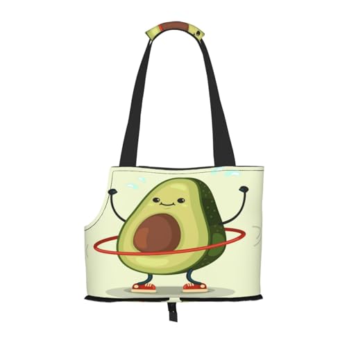 Kuilepa Avocado1 Hundetragetasche für kleine Hunde, weiche Seiten, Haustier-Tragetasche mit Taschen, tragbare mittelgroße Hunde, Welpen, große Katzen, Reisehandtasche für Wandern, Reisen, Outdoor von Kuilepa