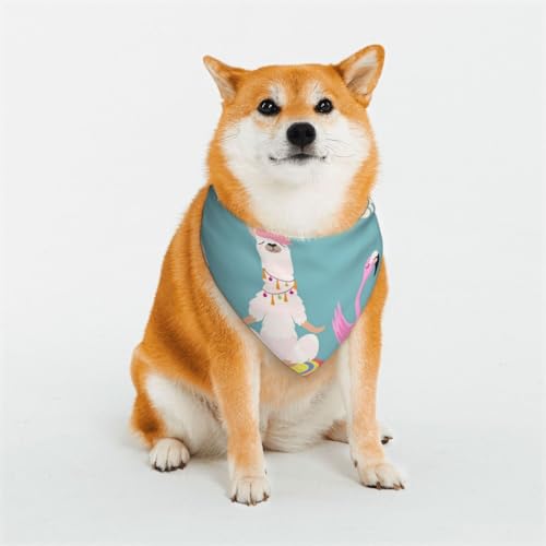 Kuilepa Bandana mit Tier-Meditationsdruck, Geburtstagsgeschenk, waschbar, Bandana für kleine bis große Hunde, Welpen, Katzen, groß von Kuilepa