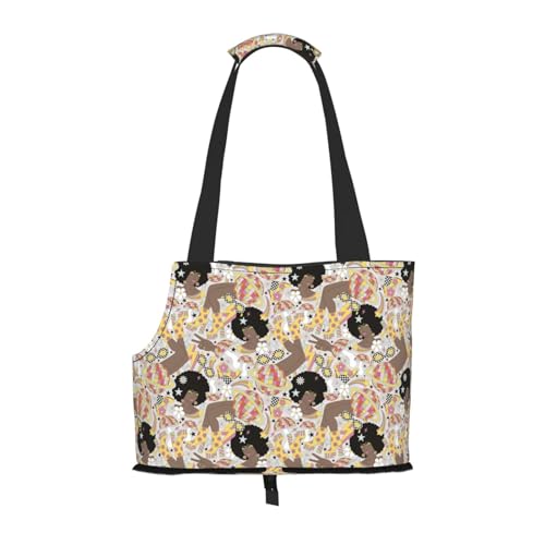 Kuilepa Groovy Hundetragetasche für kleine Hunde, weiche Seiten, Haustier-Tragetasche mit Taschen, tragbare mittelgroße Hunde, Welpen, große Katzen, Reisehandtasche für Wandern, Reisen, Outdoor von Kuilepa