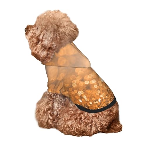 Kuilepa Hunde-Kapuzenpullover für kleine, mittelgroße und große Hunde, glitzernd, Orange und Schwarz, Größe XS - XXL Kuilepa Hunde-Kapuzenpullover für kleine, mittelgroße und große Hunde, glitzernd, Orange und Schwarz, Größe XS - XXL von Kuilepa