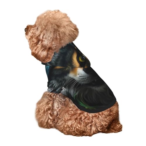 Kuilepa Hunde-Kapuzenpullover im realistischen Stil, bunt, Wolfsdruck, Sicherheits-Hundekleidung, Hunde-Kapuzenpullover für kleine, mittelgroße und große Hunde (Größe XS - XXL) von Kuilepa