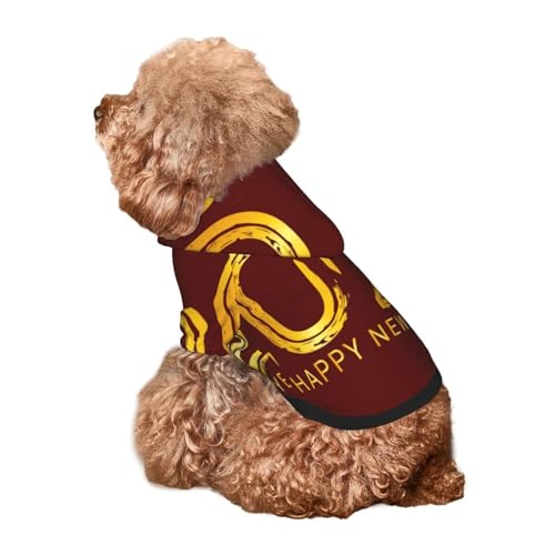 Kuilepa Hunde-Kapuzenpullover mit Aufdruck 2025, 4, Sicherheits-Hundepullover, Hunde-Kapuzenpullover für kleine, mittelgroße und große Hunde (Größe XS-XXL) von Kuilepa