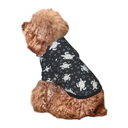Kuilepa Hunde-Kapuzenpullover mit Schildkrötenmuster, Sicherheits-Hundekleidung, Hunde-Kapuzenpullover für kleine, mittelgroße und große Hunde (Größe XS-XXL) von Kuilepa