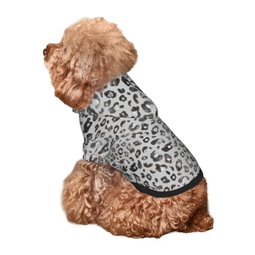 Kuilepa Hunde-Kapuzenpullover mit Wildtier-Leopardenmuster, Sicherheits-Hundekleidung, Hunde-Kapuzenpullover für kleine, mittelgroße und große Hunde (Größe XS-XXL) von Kuilepa