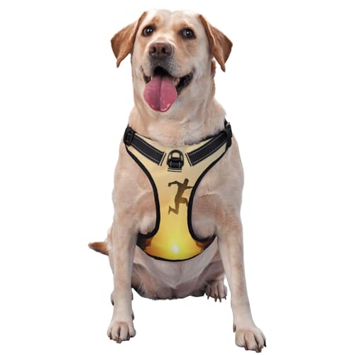 Kuilepa Hundegeschirr, kein Ziehen, verstellbar, reflektierend, Oxford-Gewebe, einfache Kontrolle, Größe M, L, Welcome Merry Christmas in 2025 von Kuilepa