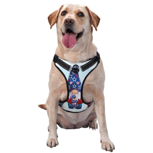 Kuilepa Hundegeschirr, kein Ziehen, verstellbar, reflektierend, Oxford-Gewebe, einfache Kontrolle, Größe M, L, niedliche Zwerge in den USA Kuilepa Hundegeschirr, kein Ziehen, verstellbar, reflektierend, Oxford-Gewebe, einfache Kontrolle, Größe M, L, niedliche Zwerge in den USA von Kuilepa