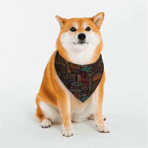 Kuilepa Hundehalstuch, Motiv: Polynesische Schildkröten, Geburtstagsgeschenk, waschbar, für kleine bis große Hunde, Welpen, Katzen, Größe M Kuilepa Hundehalstuch, Motiv: Polynesische Schildkröten, Geburtstagsgeschenk, waschbar, für kleine bis große Hunde, Welpen, Katzen, Größe M von Kuilepa