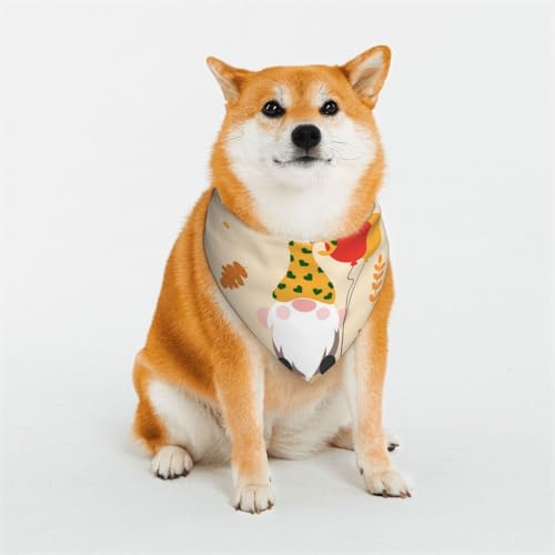 Kuilepa Hundehalstuch, Motiv: drei Zwerge mit Luftballons, Geburtstagsgeschenk, waschbar, Bandana für kleine bis große Hunde, Welpen, Katzen, Größe M von Kuilepa