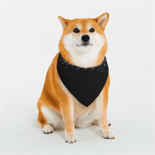 Kuilepa Hundehalstuch, waschbar, für kleine bis große Hunde, Welpen, Katzen, Größe L, silberfarben von Kuilepa