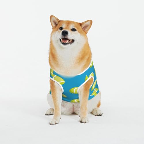 Kuilepa Hundepullover mit Ball-Tennis-Druck, für kaltes Wetter, Hunde-Sweatshirt, Hundejacke für drinnen und draußen von Kuilepa