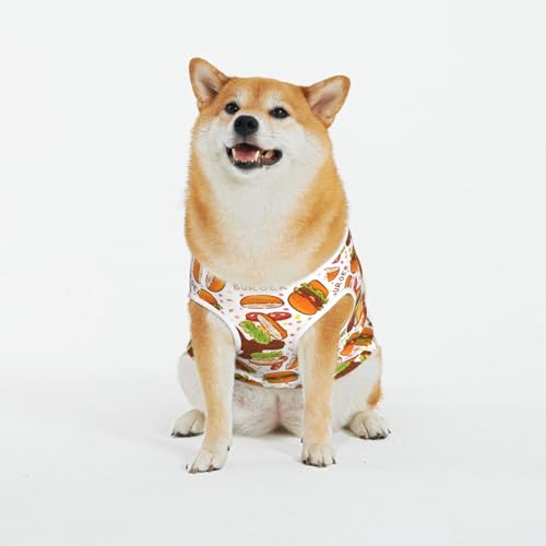 Kuilepa Hundepullover mit Burger-Aufdruck, für kaltes Wetter, Hunde-Sweatshirt, Hundejacke für drinnen und draußen von Kuilepa