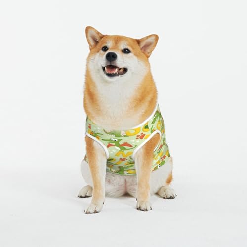 Kuilepa Hundepullover mit Cartoon-Dinosaurier-Druck, für kaltes Wetter, Hunde-Sweatshirt, Hundejacke für drinnen und draußen von Kuilepa
