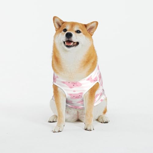 Kuilepa Hundepullover mit Cartoon-Schweine-Druck, für kaltes Wetter, Hunde-Sweatshirt, Hundejacke für drinnen und draußen von Kuilepa