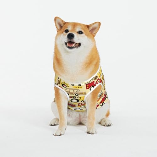 Kuilepa Hundepullover mit Fahrzeugaufdruck, für kaltes Wetter, Hunde-Sweatshirt, Hundejacke für drinnen und draußen von Kuilepa