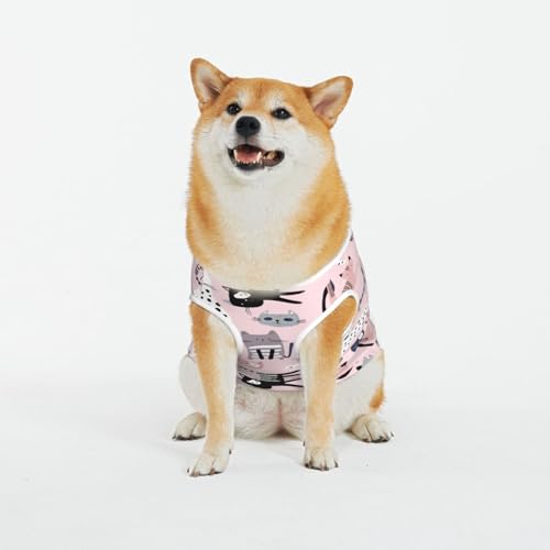 Kuilepa Hundepullover mit Katzendruck, für kaltes Wetter, Hunde-Sweatshirt, Hundejacke für drinnen und draußen von Kuilepa