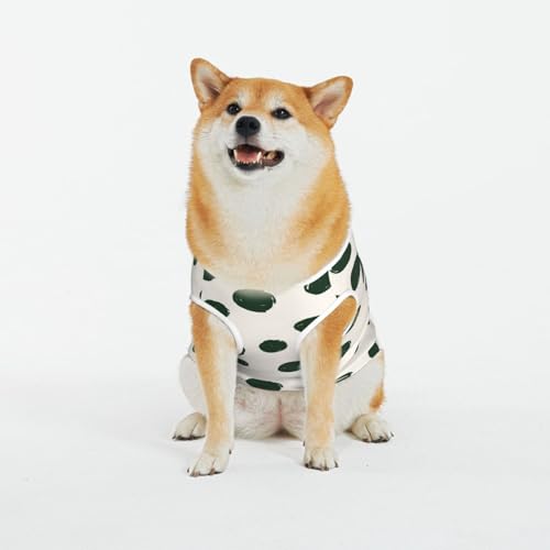 Kuilepa Hundepullover mit abstraktem grünen Punktemuster, für kaltes Wetter, Hunde-Sweatshirt, Hundejacke für drinnen und draußen von Kuilepa