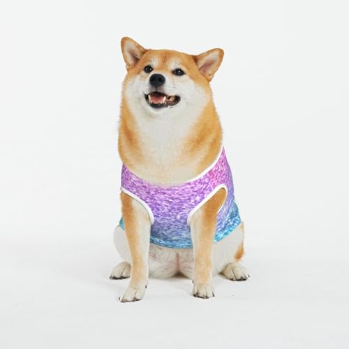 Kuilepa Hundepullover mit mehrfarbigem Glitzer-Druck, für kaltes Wetter, Hunde-Sweatshirt, Hundejacke für den Innen- und Außenbereich von Kuilepa