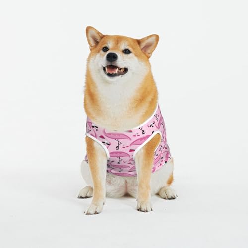 Kuilepa Hundepullover mit süßem Wassermelonen-Flamingo-Druck, für kaltes Wetter, Hunde-Sweatshirt, Hundejacke für drinnen und draußen von Kuilepa