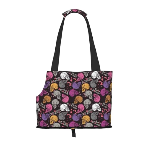 Kuilepa Hundetragetasche für kleine Hunde, Halloween-Skelett-Druck, weiche Seiten, Haustier-Tragetasche mit Taschen, tragbare mittelgroße Hunde, Welpen, große Katzen, Reisehandtasche für Wandern Kuilepa Hundetragetasche für kleine Hunde, Halloween-Skelett-Druck, weiche Seiten, Haustier-Tragetasche mit Taschen, tragbare mittelgroße Hunde, Welpen, große Katzen, Reisehandtasche für Wandern von Kuilepa