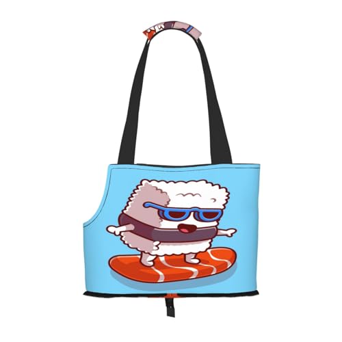 Kuilepa Hundetragetasche für kleine Hunde, Sushi, Lachs, Surfen, weiche Seiten, Haustier-Tragetasche mit Taschen, tragbare mittelgroße Hunde, Welpen, große Katzen, Reisehandtasche für Wandern, Reisen Kuilepa Hundetragetasche für kleine Hunde, Sushi, Lachs, Surfen, weiche Seiten, Haustier-Tragetasche mit Taschen, tragbare mittelgroße Hunde, Welpen, große Katzen, Reisehandtasche für Wandern, Reisen von Kuilepa
