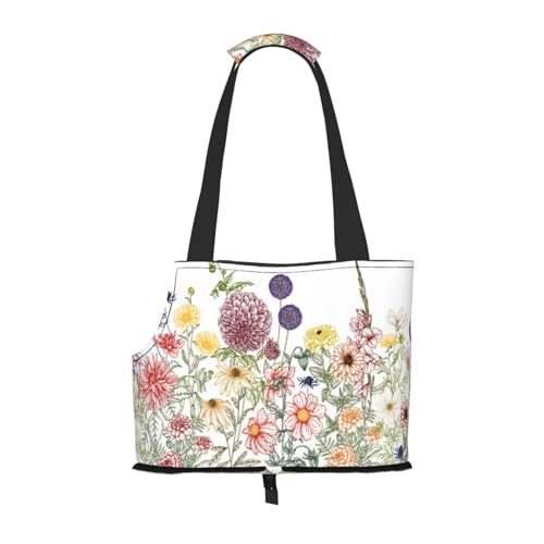 Kuilepa Hundetragetasche für kleine Hunde, mit weichen Seiten, mit Taschen, tragbare mittelgroße Hunde, Welpen, große Katzen, Reisehandtasche für Wandern, Reisen, Outdoor von Kuilepa