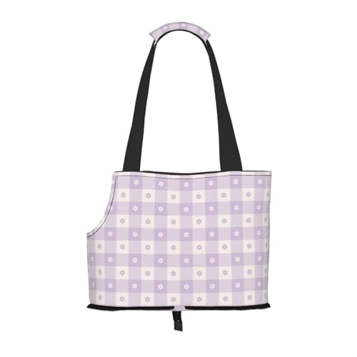 Kuilepa Hundetragetasche für kleine Hunde, weiche Seiten, mit Taschen, tragbar, mittelgroße Hunde, Welpen, große Katzen, Reisehandtasche mit Blumenmuster, Violett Kuilepa Hundetragetasche für kleine Hunde, weiche Seiten, mit Taschen, tragbar, mittelgroße Hunde, Welpen, große Katzen, Reisehandtasche mit Blumenmuster, Violett von Kuilepa