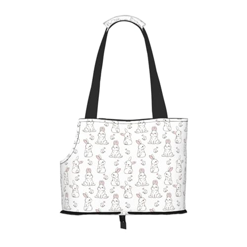 Kuilepa Hundetragetasche mit Hasen- und Vogel-Aufdruck, weiche Seiten, Haustier-Tragetasche mit Taschen, tragbare mittelgroße Hunde, Welpen, große Katzen, Reisehandtasche für Wandern, Reisen, Outdoor Kuilepa Hundetragetasche mit Hasen- und Vogel-Aufdruck, weiche Seiten, Haustier-Tragetasche mit Taschen, tragbare mittelgroße Hunde, Welpen, große Katzen, Reisehandtasche für Wandern, Reisen, Outdoor von Kuilepa