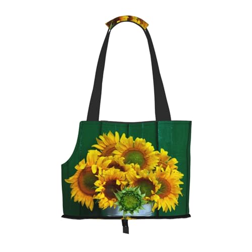 Kuilepa Hundetragetasche mit Sonnenblumen im Eimer-Druck, weiche Seiten, Haustier-Tragetasche mit Taschen, tragbare mittelgroße Hunde, Welpen, große Katzen, Reisehandtasche für Wandern, Reisen Kuilepa Hundetragetasche mit Sonnenblumen im Eimer-Druck, weiche Seiten, Haustier-Tragetasche mit Taschen, tragbare mittelgroße Hunde, Welpen, große Katzen, Reisehandtasche für Wandern, Reisen von Kuilepa