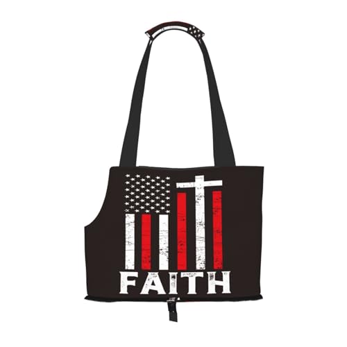 Kuilepa Hundetragetasche mit USA-Flagge, Kreuzdruck, weiche Seiten, Haustier-Tragetasche mit Taschen, tragbare mittelgroße Hunde, Welpen, große Katzen, Reisehandtasche für Wandern, Reisen, Outdoor Kuilepa Hundetragetasche mit USA-Flagge, Kreuzdruck, weiche Seiten, Haustier-Tragetasche mit Taschen, tragbare mittelgroße Hunde, Welpen, große Katzen, Reisehandtasche für Wandern, Reisen, Outdoor von Kuilepa